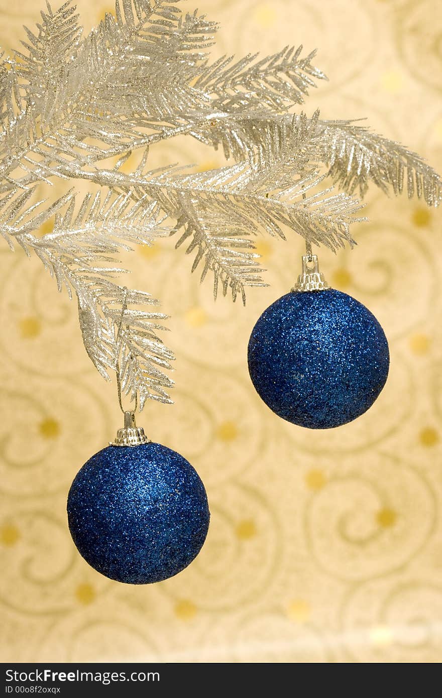 Blue Christmas balls