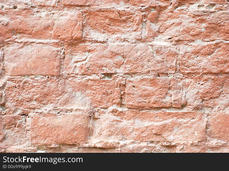 Red brick, old wall (texture, background). Red brick, old wall (texture, background)