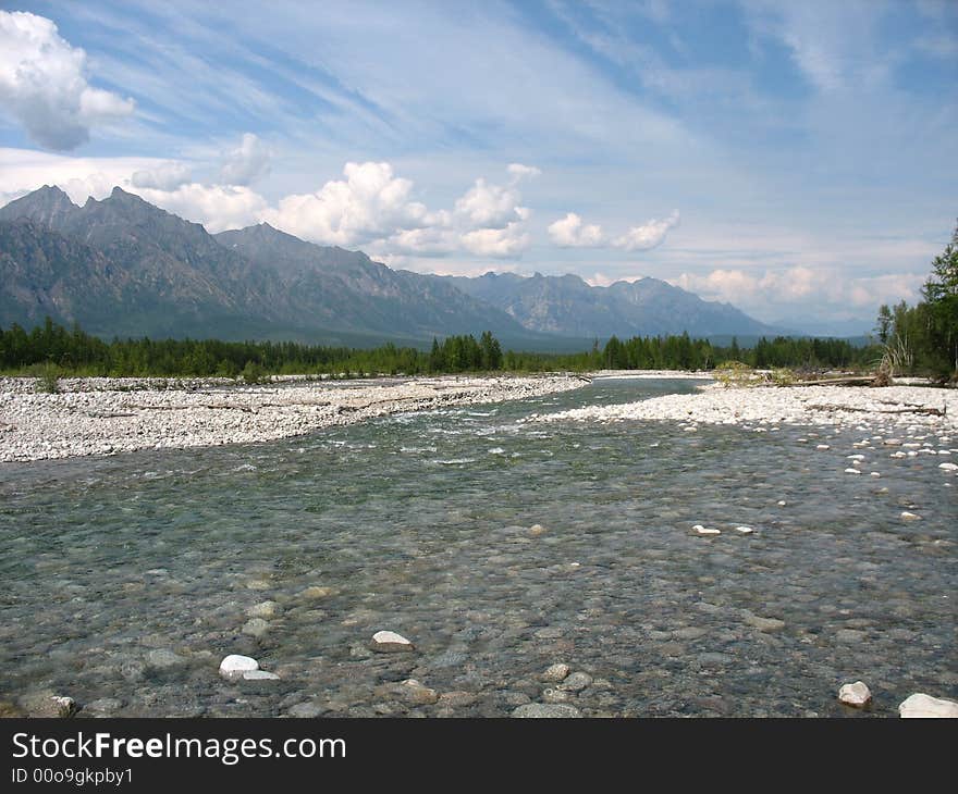 Taiga. Siberia.; beautiful summer asian mountain landscape. Taiga. Siberia.; beautiful summer asian mountain landscape