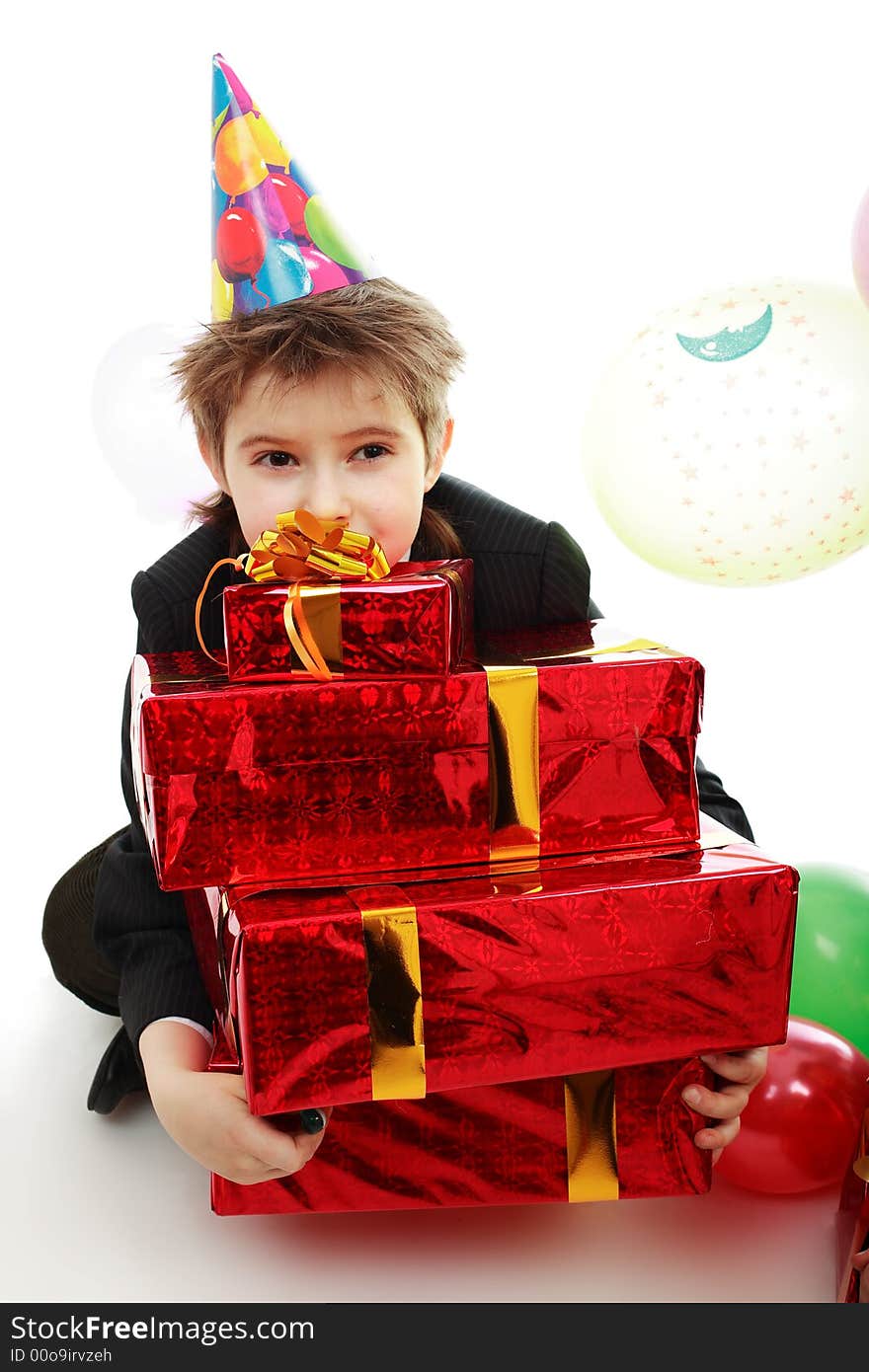 Celebration background: cilldren with gifts. Celebration background: cilldren with gifts.