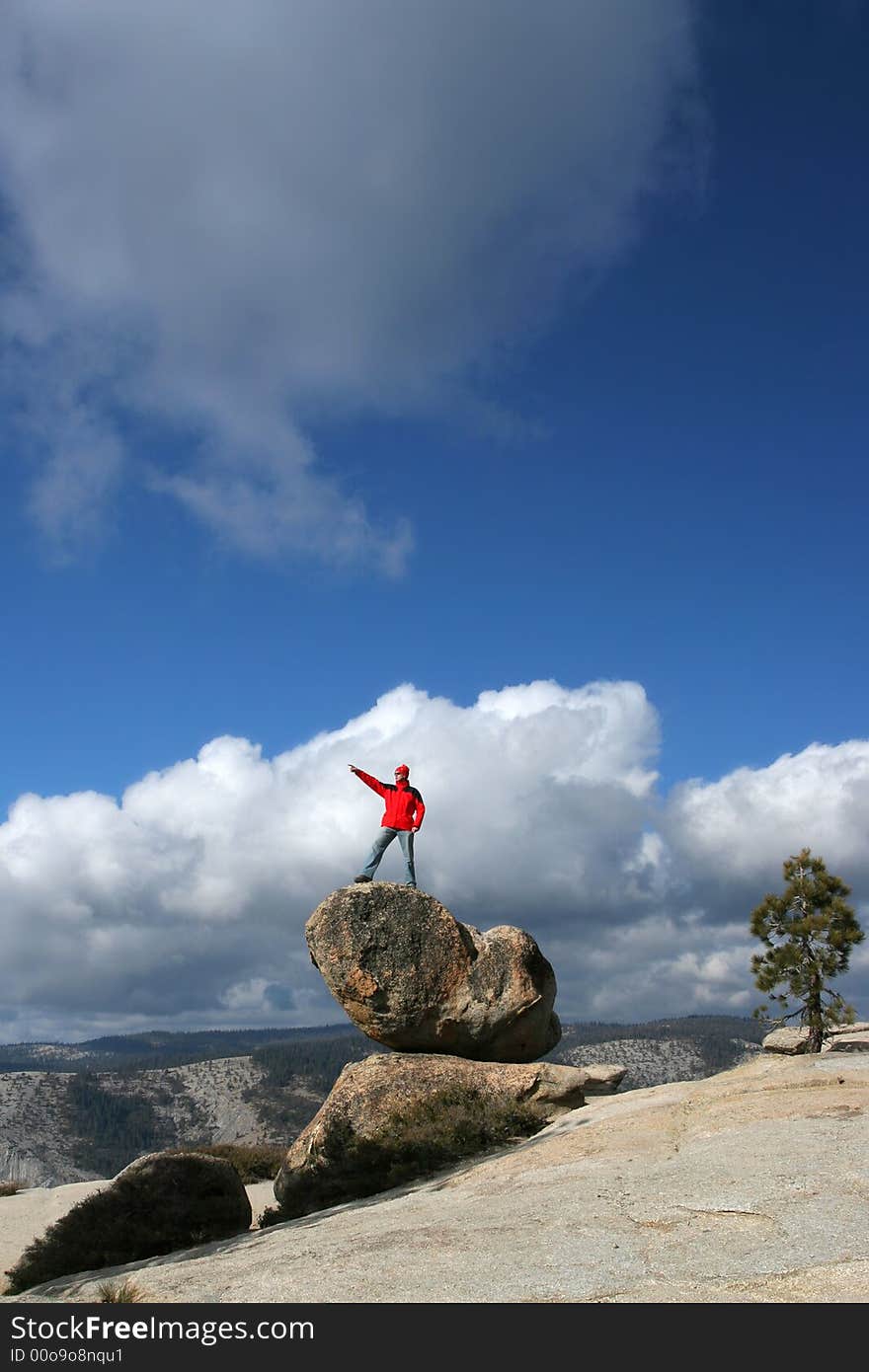 Hiker in Yosemite