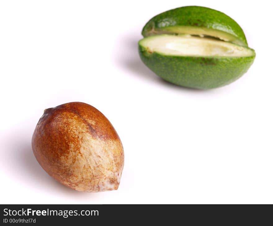 Avocado isolated on white background