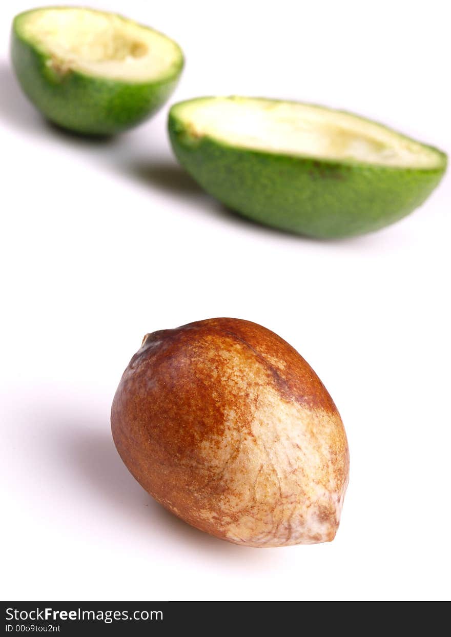 Avocado isolated on white background