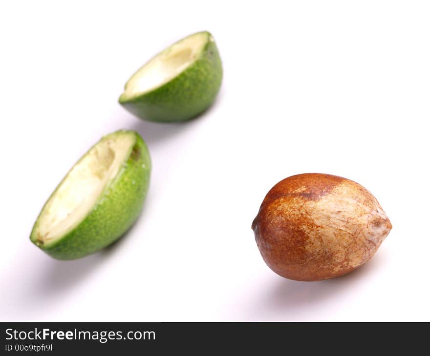 Avocado isolated on white background