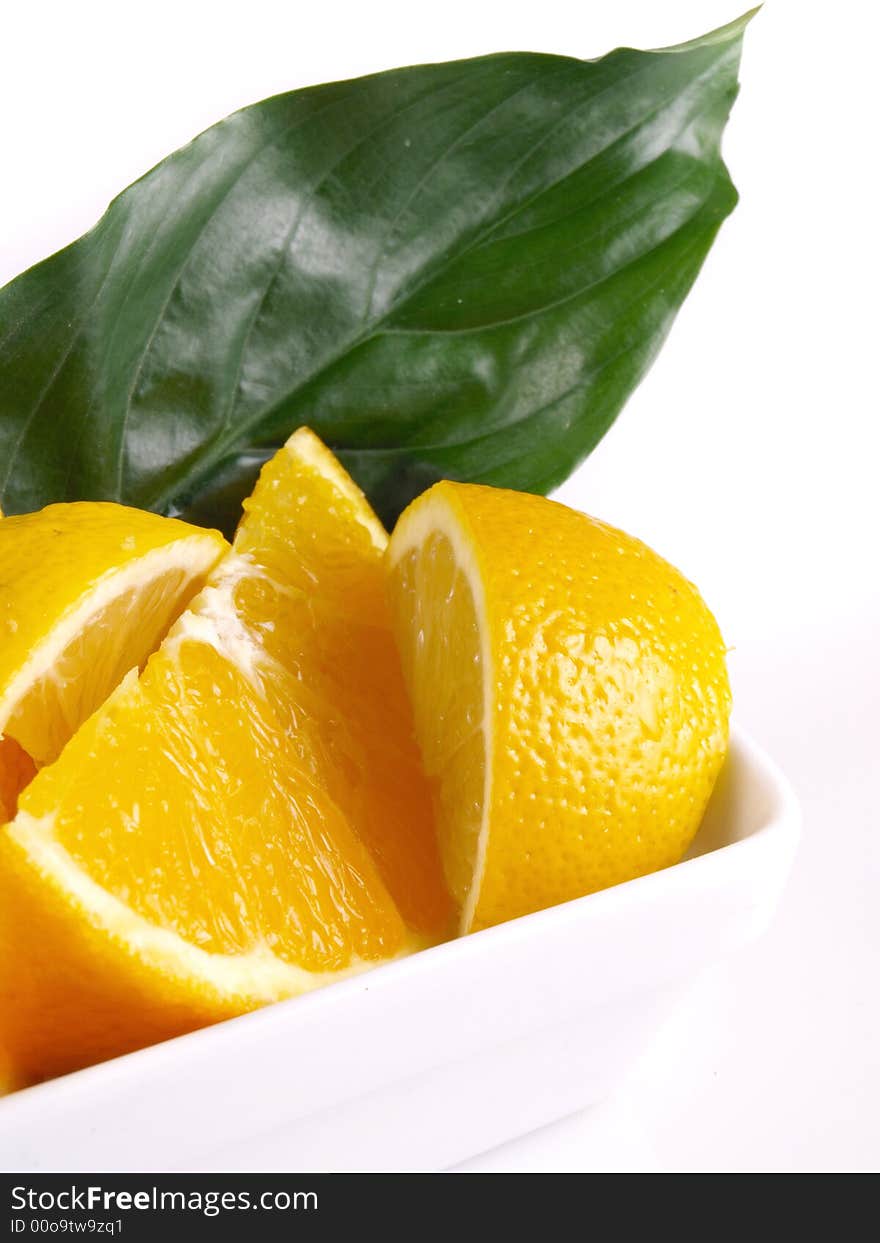 Oranges, Lemon, Leaf