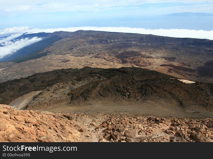 Volcano large caldera