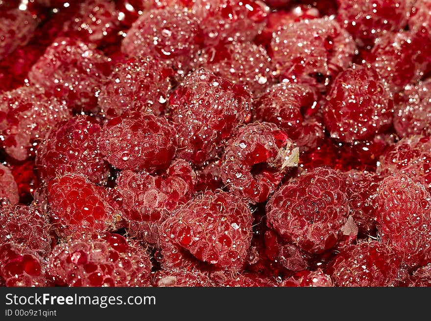 Raspberries with sugar 2