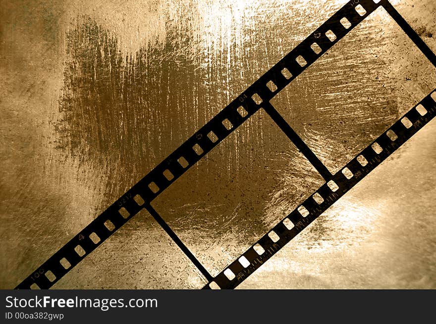 35mm background with colorful gold and natural painting