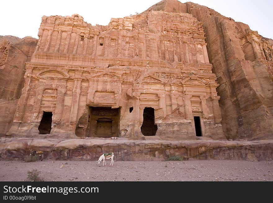 Palace Tomb At Petra Jordan