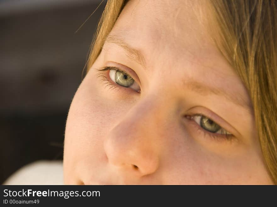 Portrait of a mysterious beautiful girls eyes. Portrait of a mysterious beautiful girls eyes