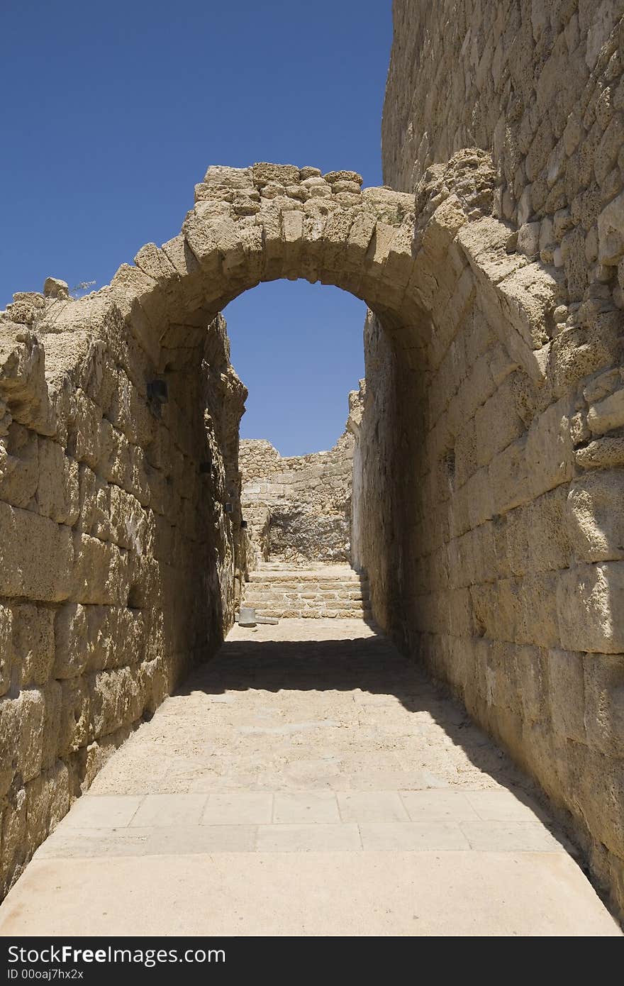 Arch at ruins of Caesarea