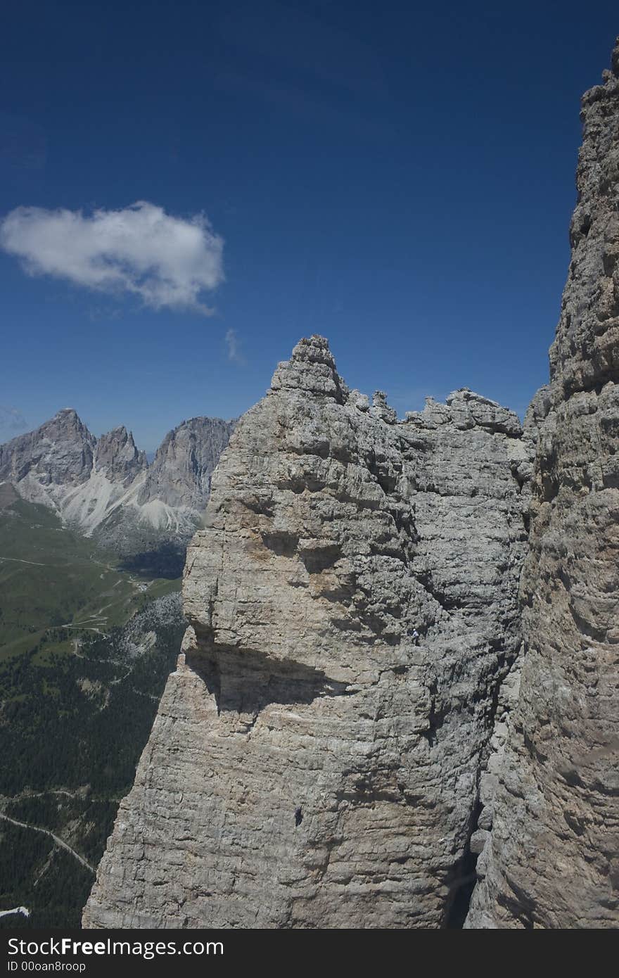 Beautiful summer mountain landscape in Italian Dolomites