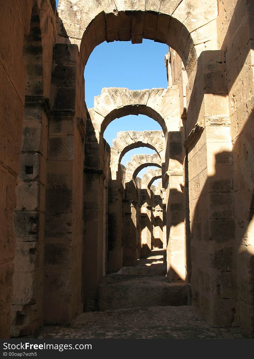 Tunis coliseum at el jem