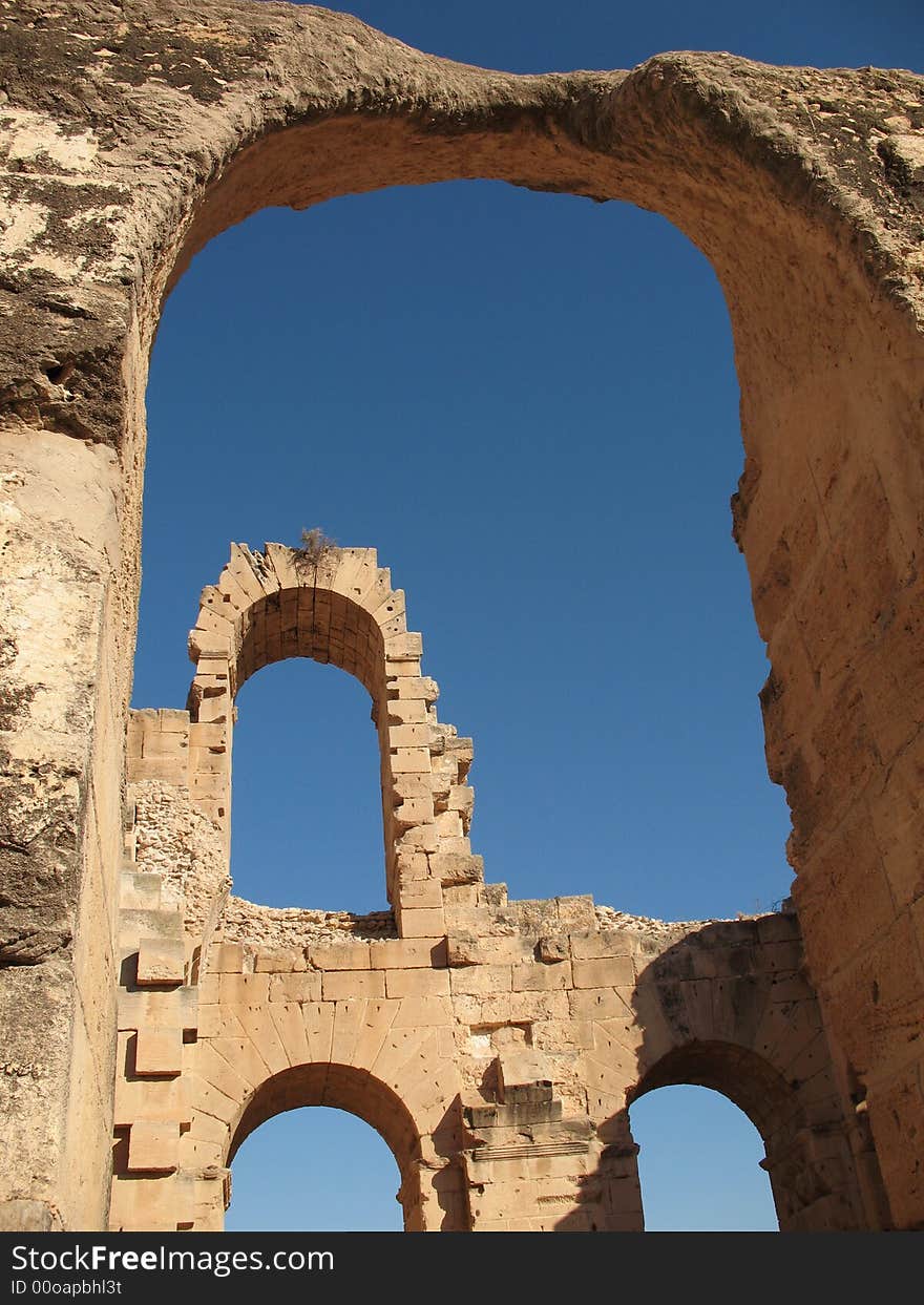 Tunis coliseum at el jem