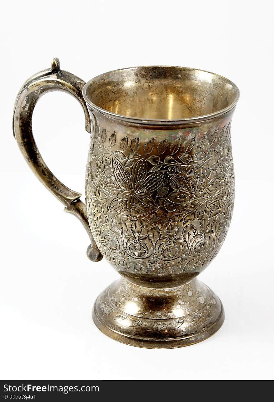 Elegant beer tankard isolated