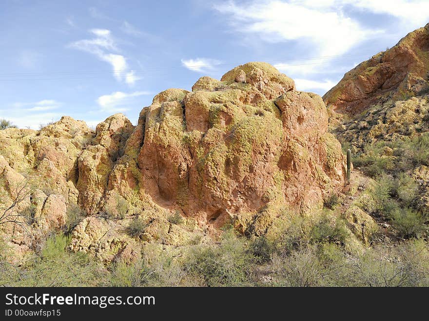 Rocks  Formation at the Apache Trails in Arizona. Rocks  Formation at the Apache Trails in Arizona