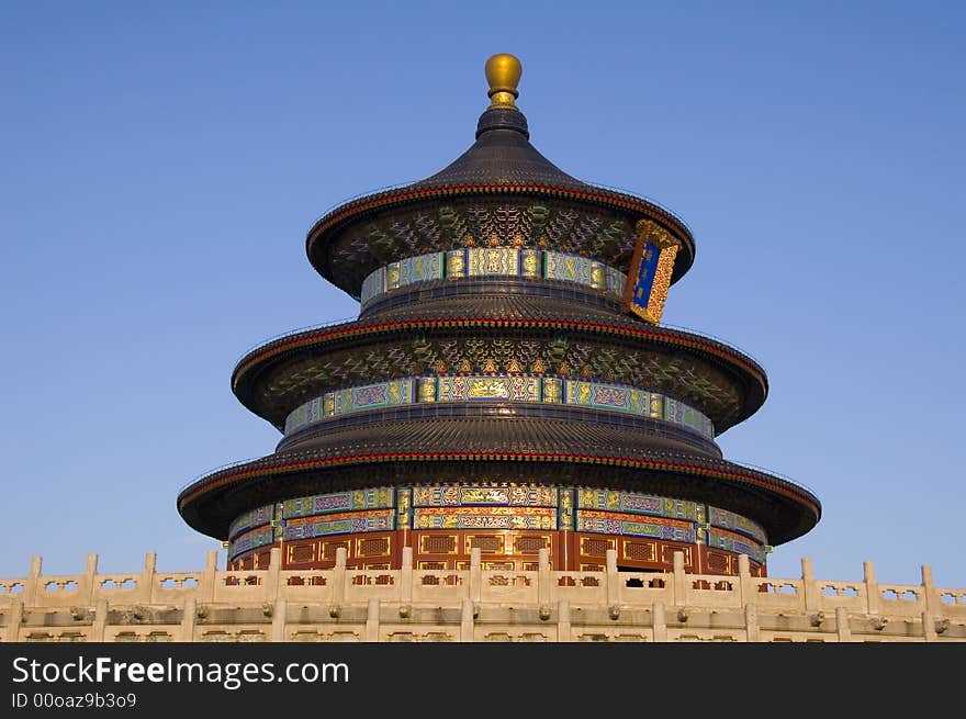 The beautiful Temple of Heaven in Beijing