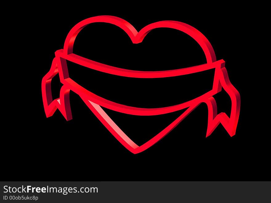 Red Heart sign with room for your message