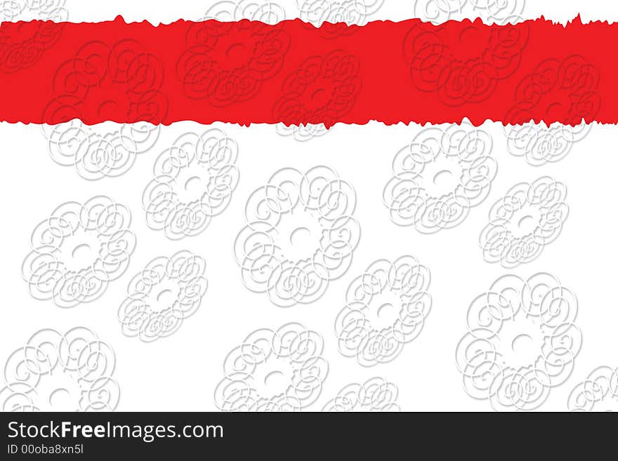 Red and White Background with