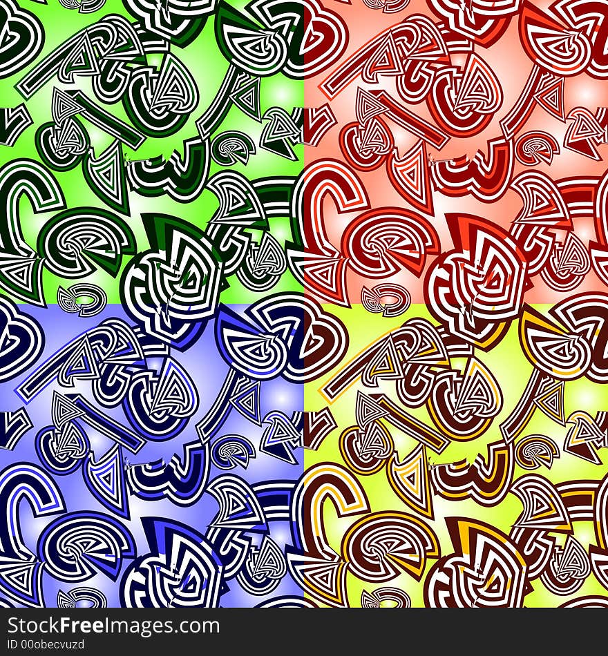 Seamless vector texture with abstract shapes. Seamless vector texture with abstract shapes