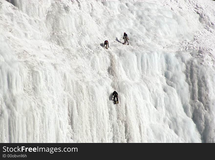 Ice climbers.