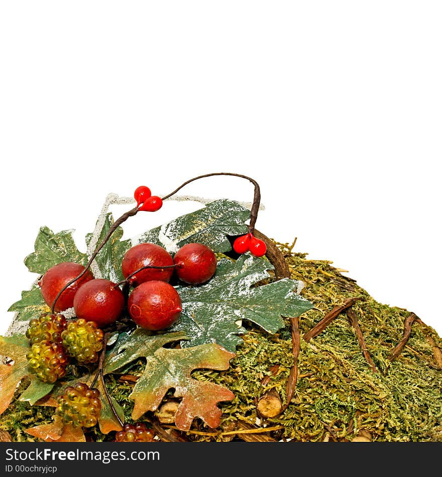 Natural organic traditional Christmas seasonal holiday decoration. Natural organic traditional Christmas seasonal holiday decoration