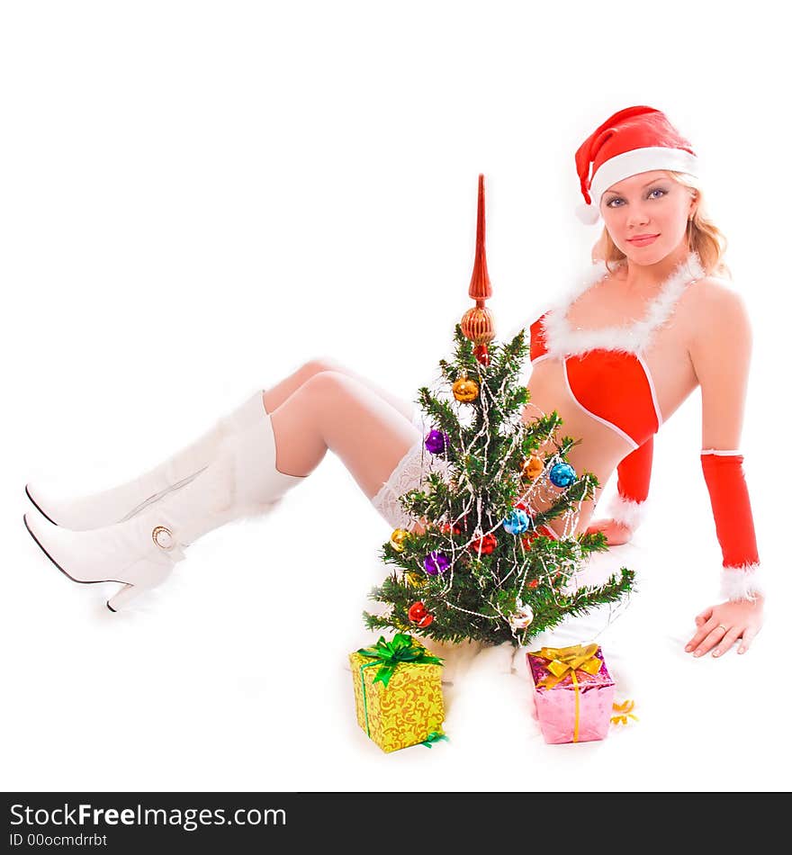 Sexy Santa Helper Girl