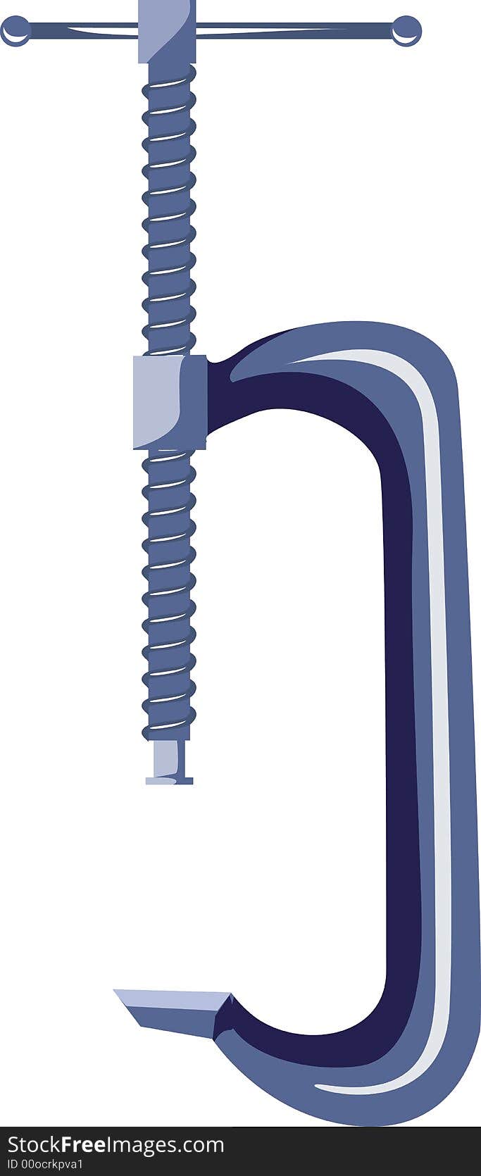 Illustration of metallic equipment used for tightening