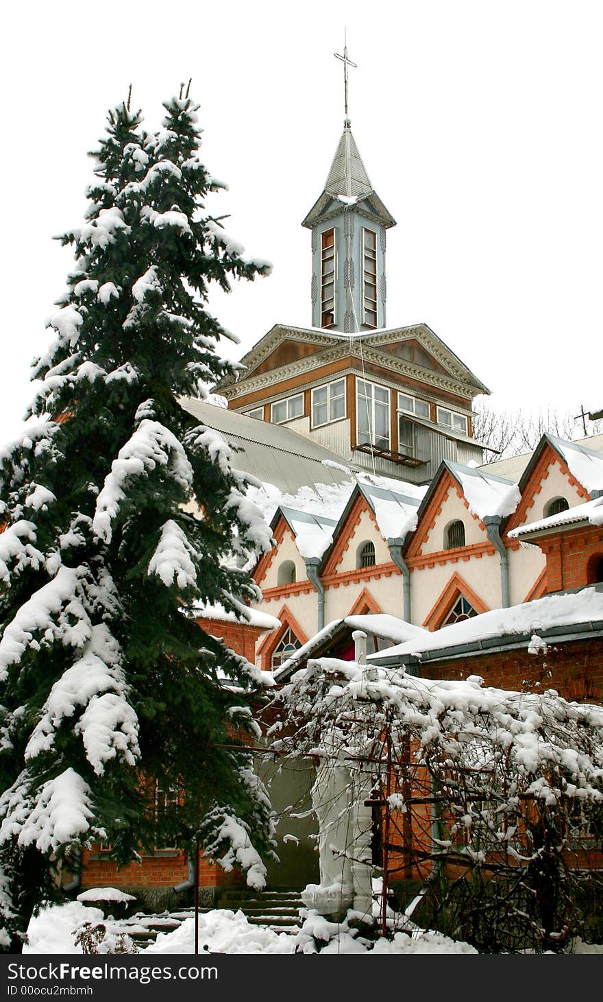 Christian Church In Snow