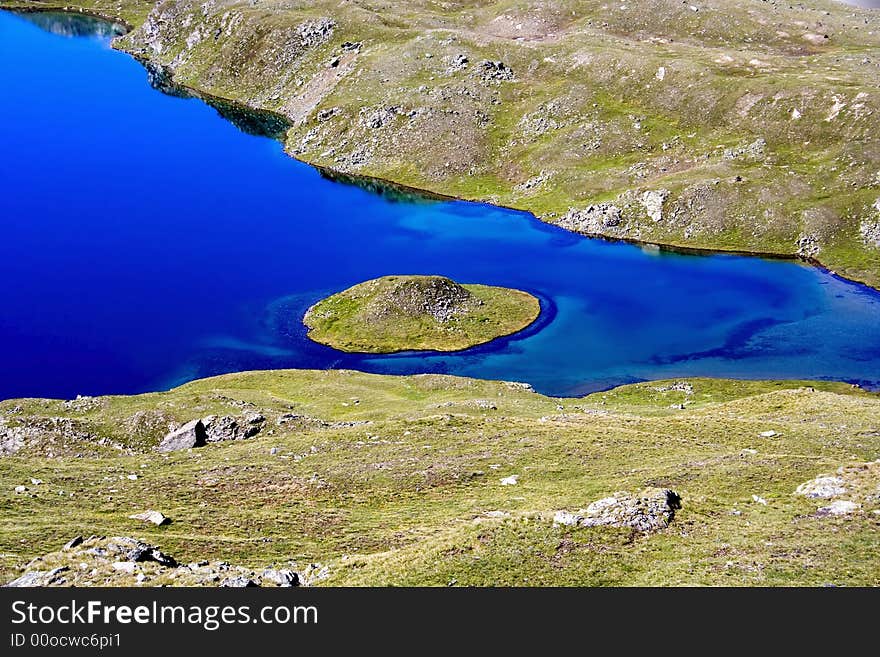 Lake in the Alps of Italy. Lake in the Alps of Italy