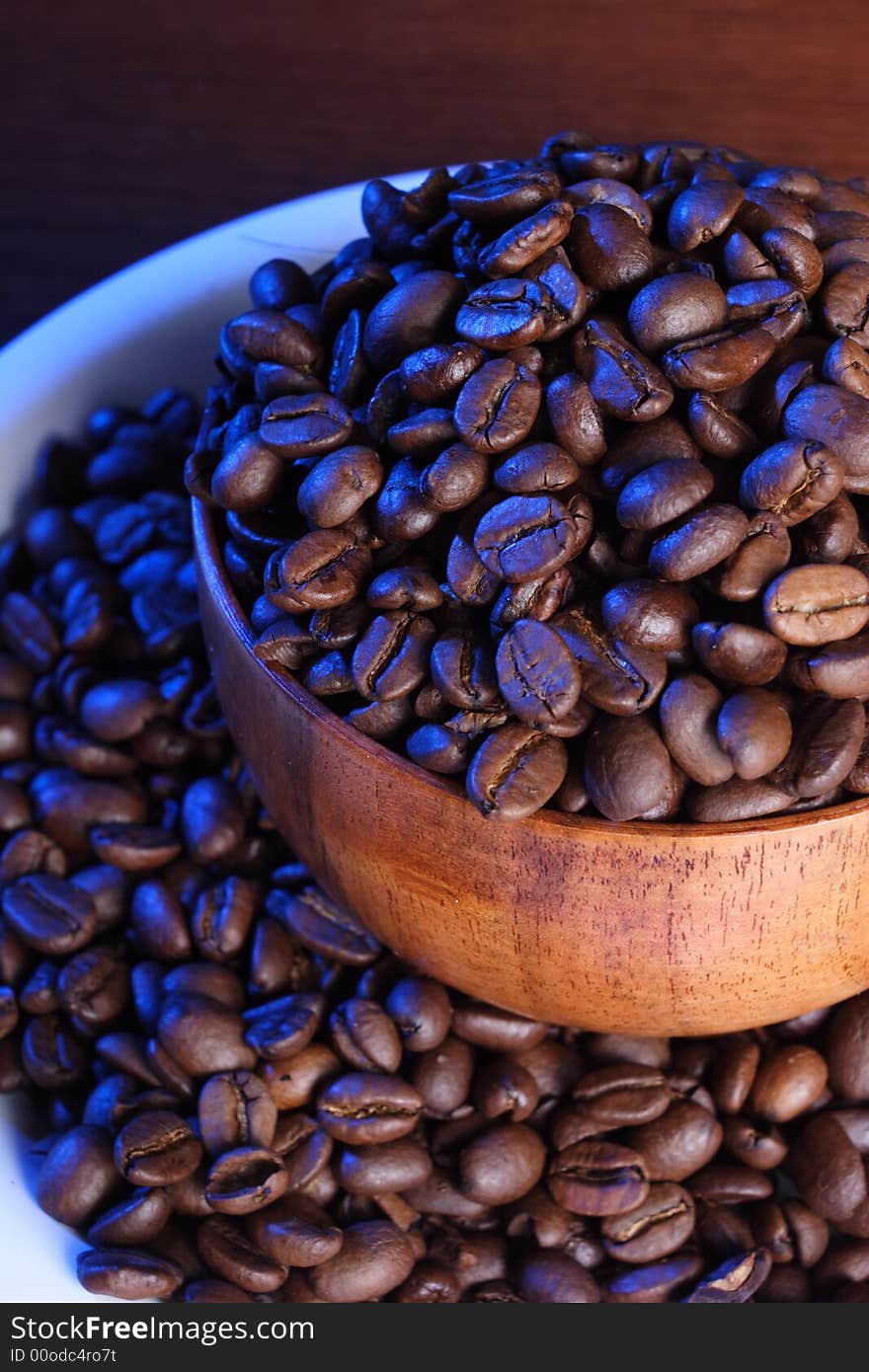 Backlit Coffee Beans