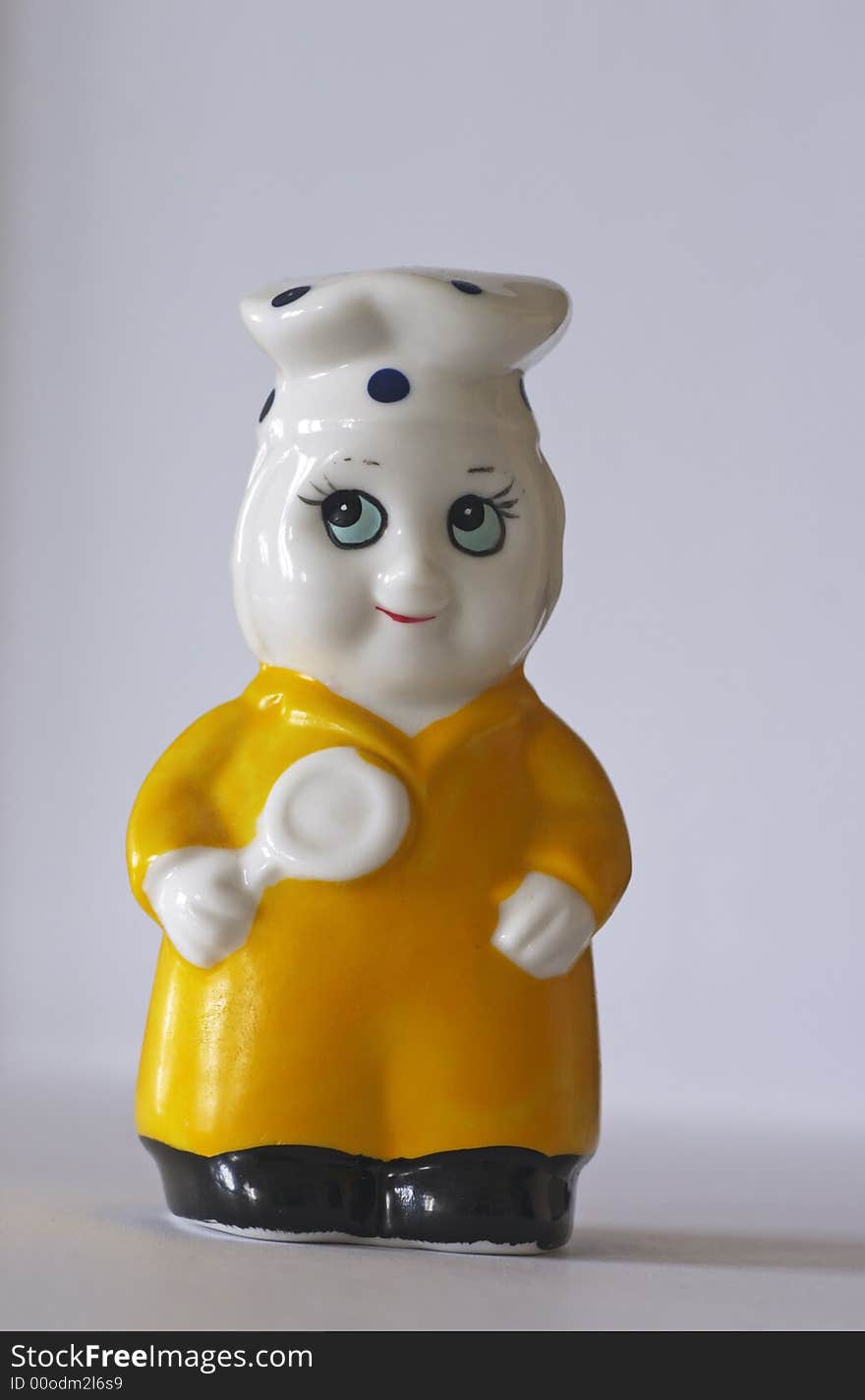 Small plastic figure of a chef