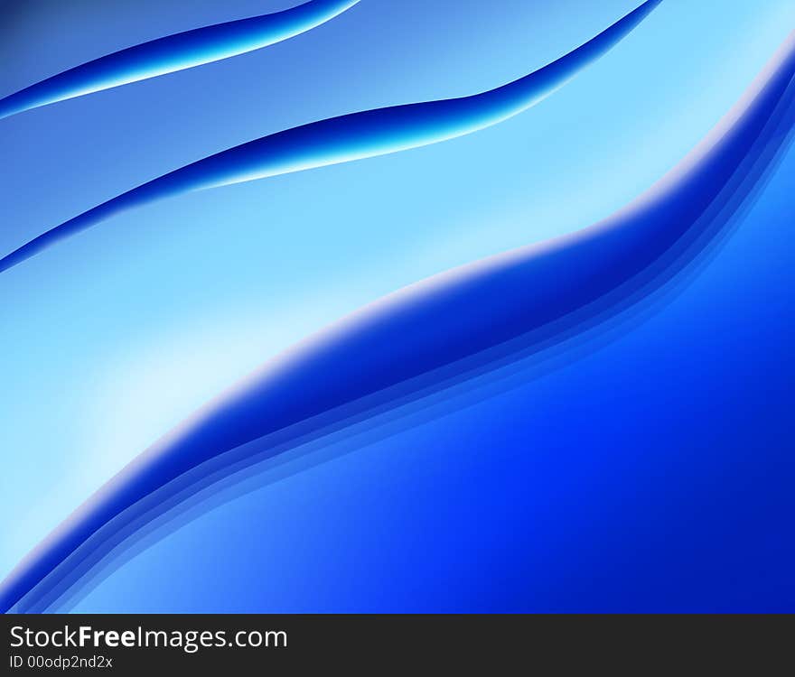 Illustrated image of blue wave background. Illustrated image of blue wave background