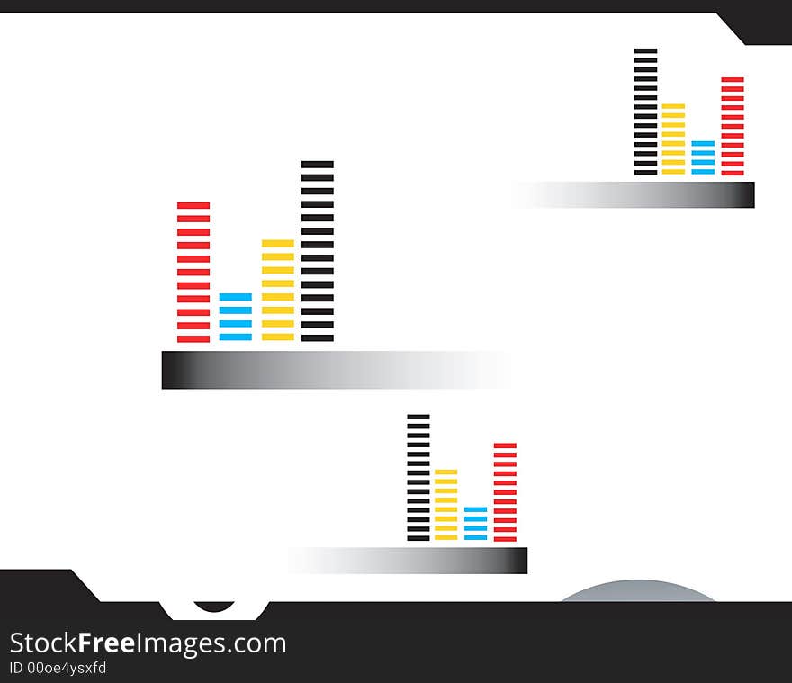 Illustration of graphical representation of blocks in different planes