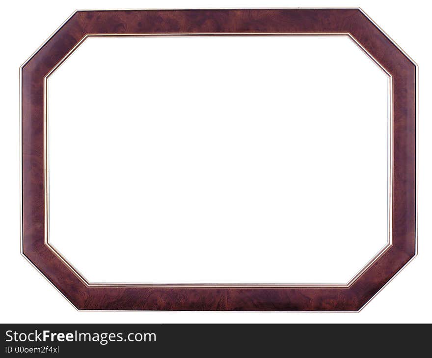 Octagonal frame ,isolated on white background