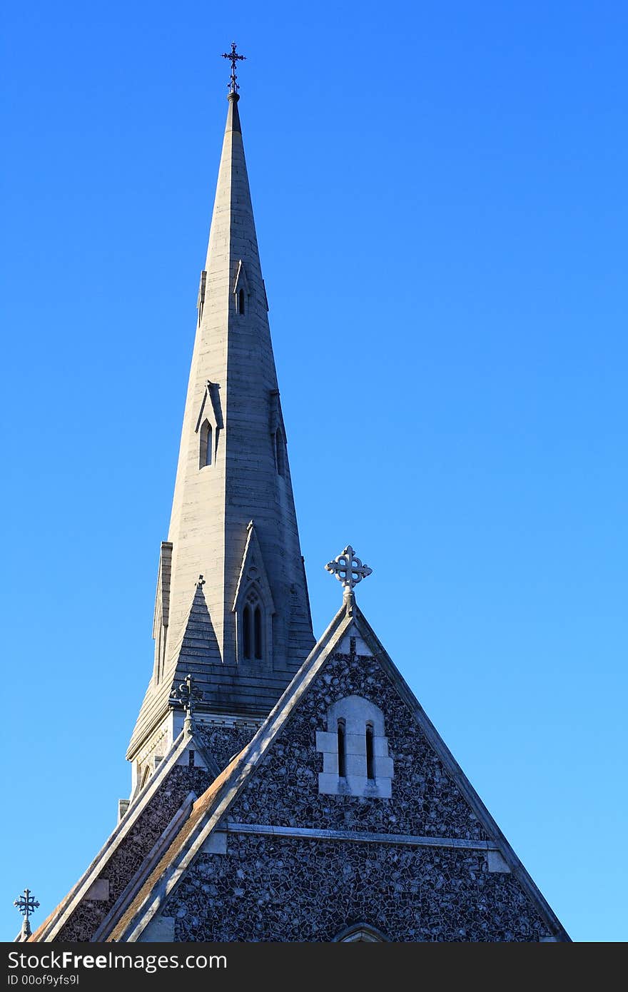 Roof of the church in Copenhagen