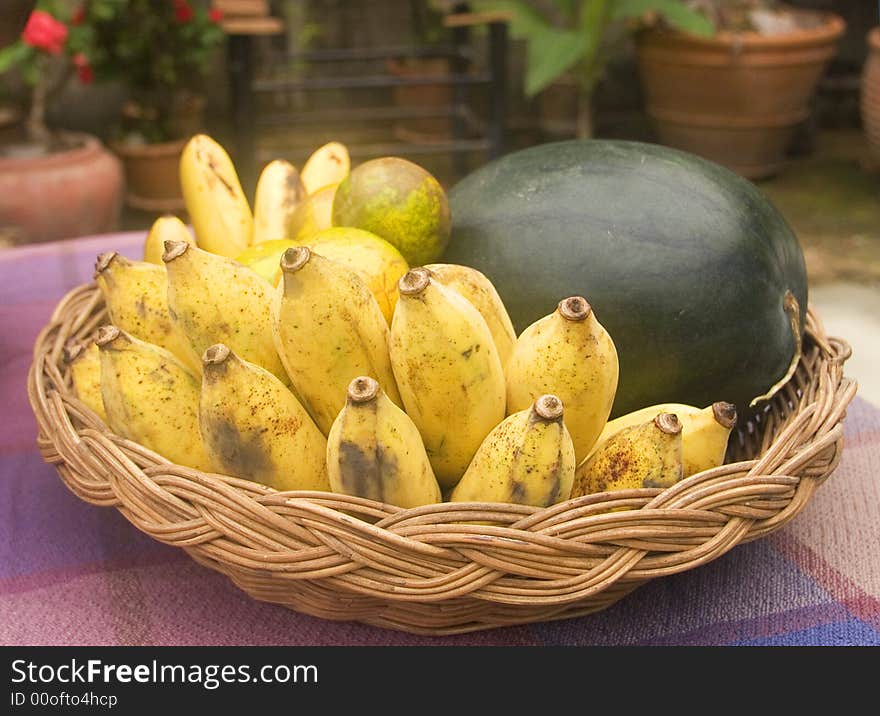 Basket With Fruit