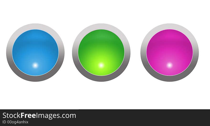 Illustrated glossy orbs for web design