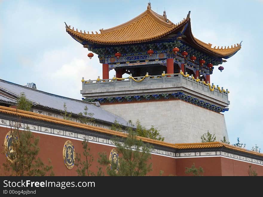 The Chongsheng Temple and the Three-Pagoda Culture, Dali.prov.Yunnan/China. The Chongsheng Temple and the Three-Pagoda Culture, Dali.prov.Yunnan/China