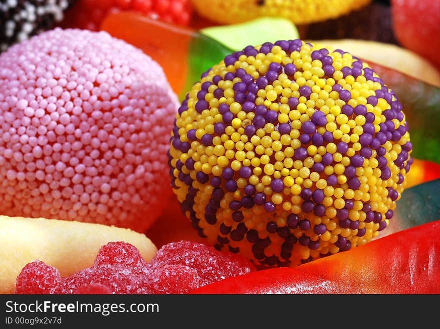 Super close up of candy