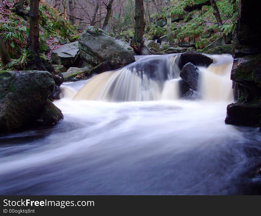 Padley Gorge falls