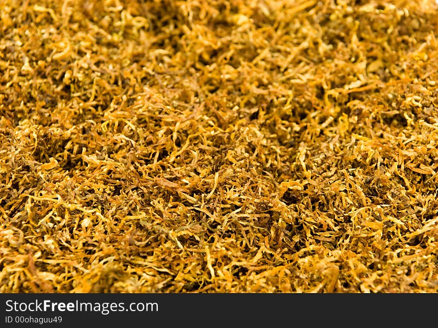 A Stack of tobacco-background of tobacco