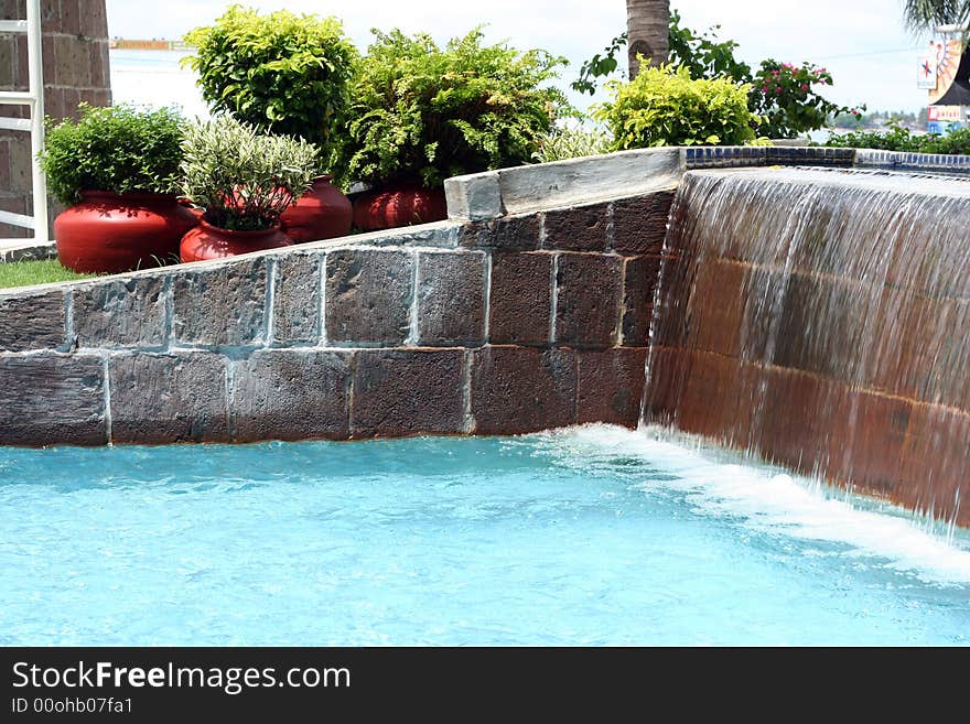 Photograph of small pool at back yard