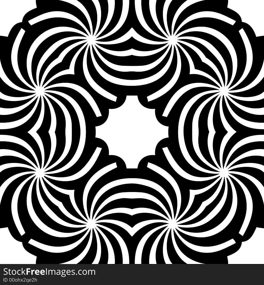 Abstract seamless black-and-white pattern - graphic illustration. Abstract seamless black-and-white pattern - graphic illustration