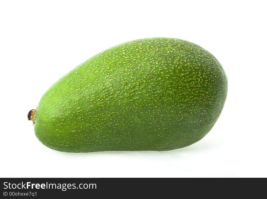 Avocado. Two halfs on white background. Avocado. Two halfs on white background