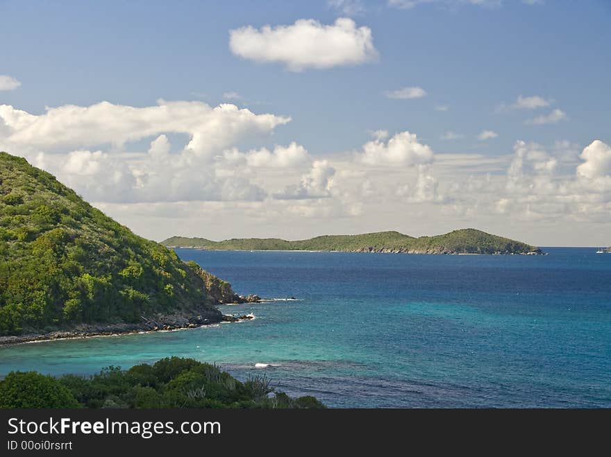 Coast view from Virgin Gorda Island BVI