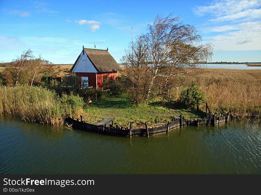 Fisherman`s hut