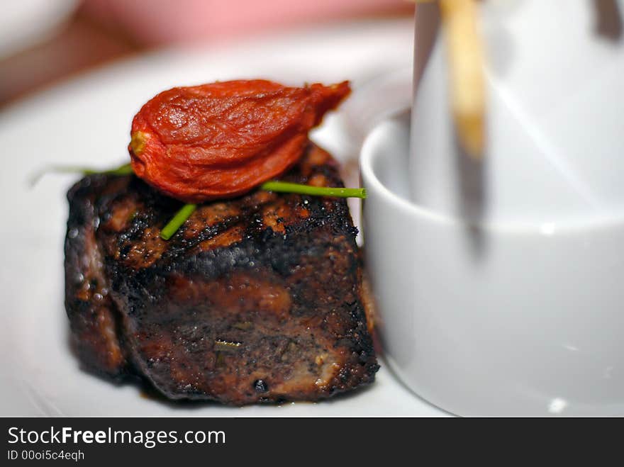 Beef Dish with a touch of dried tomatoe