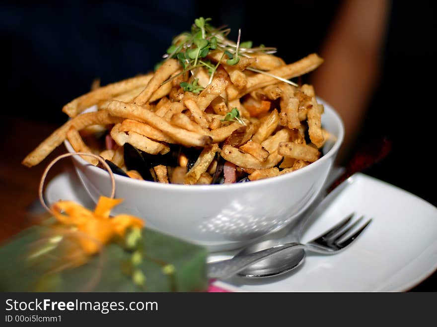 Fries With on a Bowl. Fries With on a Bowl