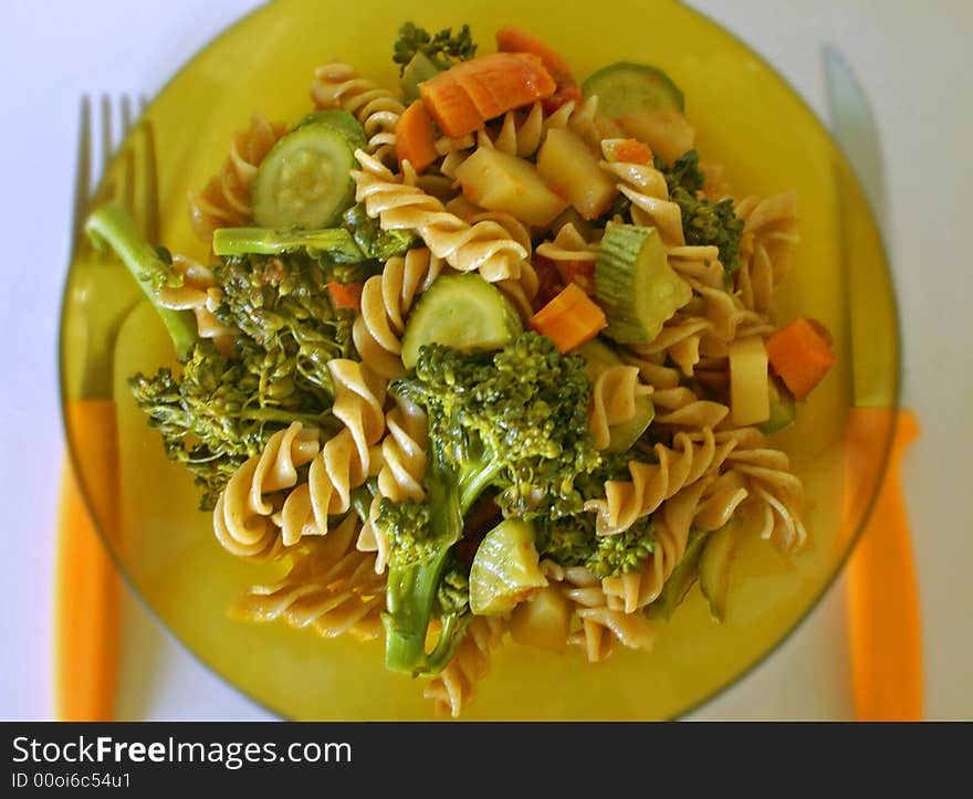 Pasta and veges